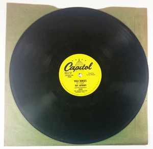 Ray Anthony Jo Ann Greer Wild Horses Youre A Heartbreaker Record 10in Vintage - Picture 1 of 3