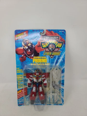 Playmates 1994 Superhuman Samurai Syber-Squad 5 1/4" Phormo Action Figure  MOC Cover