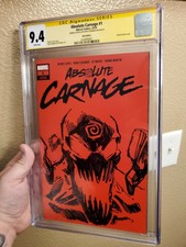 Absolute Carnage 1 1:200 Red Variant CGC FULL SKETCH Cover Signed Ryan Stegman