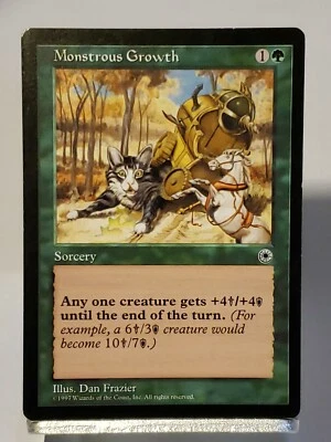 MTG Monstrous Growth (2) Portal Regular Common Magic - Image 1 of 4