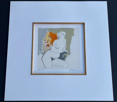 Itzchak Tarkay "Desnudo femenino" Serigrafía a color original sobre papel. Givon, firmado #. Foto 1 de 4