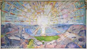 Edvard Munch - The Sun Giclee Canvas Print repro - Picture 1 of 1
