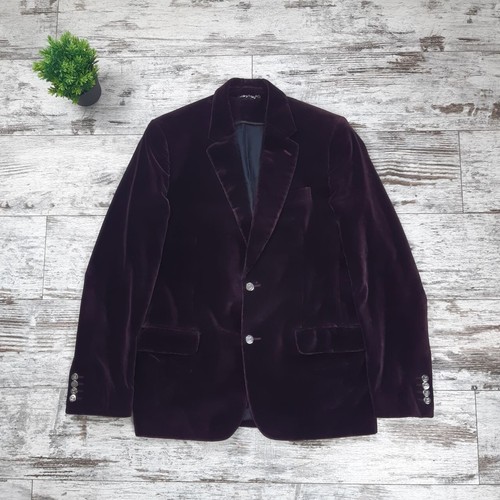 LOUIS VUITTON（LV） Fantastico blazer di design Louis Vuitton viola velluto monogramma da uomo taglia 50