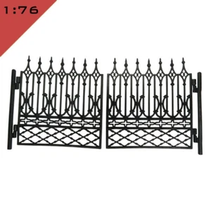 1x 3D printed DOUBLE FORGED GATE TYPE 2 1:76, OO Model Miniature Layout Scenery - Picture 1 of 4