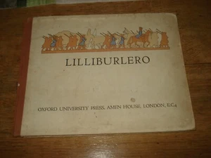 LILLIBURLERO,SONGS CHOSEN BY LADY BELL.D.B.E.HARDBACK 1934 - Imagen 1 de 7