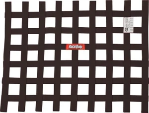 Red de seguridad RaceQuip 725005 estilo cinta tejida auto carreras ventana SFI 27,1 negra - Imagen 1 de 3