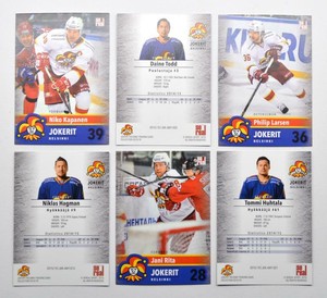 2015-16 KHL Jokerit Helsinki Away Base Pick a Player Card