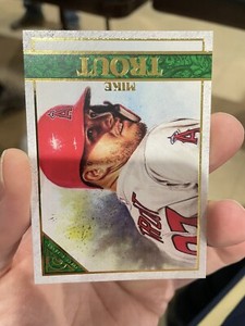 2020 Topps Gallery Green #1 Mike Trout #23/99 Los Angeles Angels MVP WOW!!