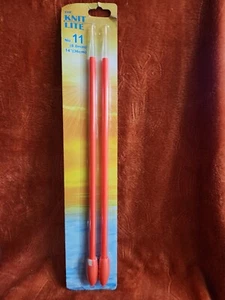 Agujas de tejer iluminadas The Knit Lite Nº11 (14"...36cm) nuevas (NARANJA) - Imagen 1 de 4