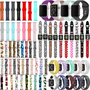 Sports Silicone Bracelet Strap For iWatch Band Apple Watch Series 8 7 6 5 4 3 2 - Picture 1 of 156