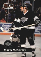 1991-92 (KINGS) Pro Set French #100 Marty McSorley