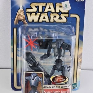STAR WARS  Attack of the Clones Super Battle Droid Pilot Action Figure NOS - Picture 1 of 8