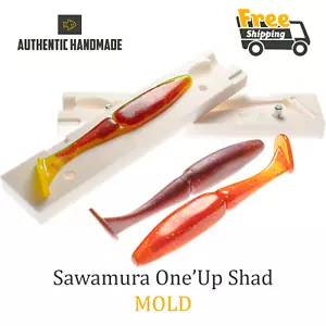 Sawamura One'Up Shad Stampo per esche da pesca stampo ombreggiante fai da te esca 50-125 mm - Foto 1 di 8