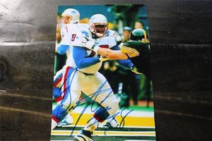 FOTO AUTOGRAFIADA DE BRUCE ARMSTRONG PATRIOTAS DE NUEVA INGLANDIA - Imagen 1 de 1
