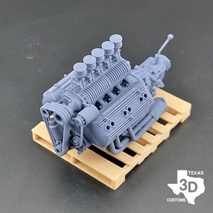 Ardun V12 with SCOT Blower model engine resin 3D printed 1:24-1:8 scale - Picture 1 of 3