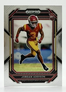 2023 Prizm Draft Picks #136 Jordan Addison RC Minnesota Vikings - Picture 1 of 2