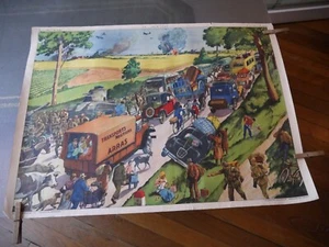 AFFICHE SCOLAIRE JUIN 1940 VERDUN - Picture 1 of 2