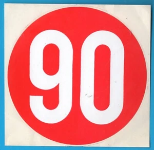 Limite Velocità 90 adesivo sticker vintage tuning autocollant aufkleber MA3495 - Imagen 1 de 1
