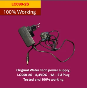 Original Water Tech power supply, LC099-2S – 8,4VDC – 1A – EU Plug Tested - Photo 1/2