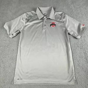 Ohio State Buckeyes Poloshirt Herren klein grau Nike Dri Fit Golf/Sport 27628X - Bild 1 von 13