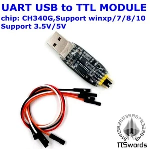 UART Serial Port Module USB to TTL Converter CH340G USB BLASTER Cable Debugger - Bild 1 von 5