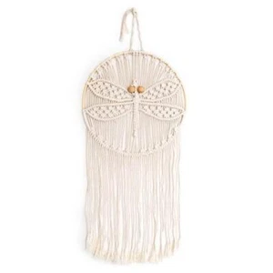 Solid Oak Macramè Wall Hanging Kit - Dragonfly MWH009 - Picture 1 of 3