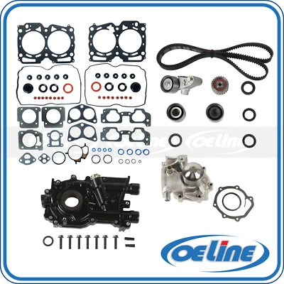 Head Gasket Timing Belt for 02-05 Subaru Forester 2.5L Oil Water Pump  - Image 1 of 4