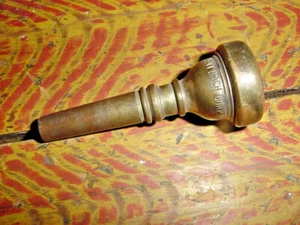 VINTAGE VINCENT BACH CORNET MOUTHPIECE 7 MT VERNON NEW YORK BRASS FINISH - Picture 1 of 6