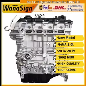 New Model Long Cylinder Block Assembly For 14-19 Hyundai Sonata Kia G4NA 2.0L - Picture 1 of 7