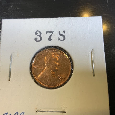 1937-S Lincoln Wheat Cent  Unc, Red! Cover