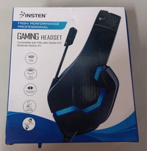 Insten Auriculares para Juegos con Micrófono, Auriculares Sobre la Oreja con Cable para PS5 PS4 PC Xbox - Imagen 1 de 6
