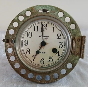 Antique Armstrong 8 Day Automobile Dash Clock - Wind-Up (Missing Key) - Picture 1 of 10