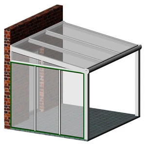 Dreamgarden Seitenwand Träger ALU Profil Versteifungsträger Terrassenüberdachung - Bild 1 von 9