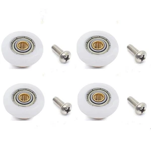 4 Pcs 19mm Shower Door Rollers Runner Wheels Replacement for Sliding Shower Door - Picture 1 of 6