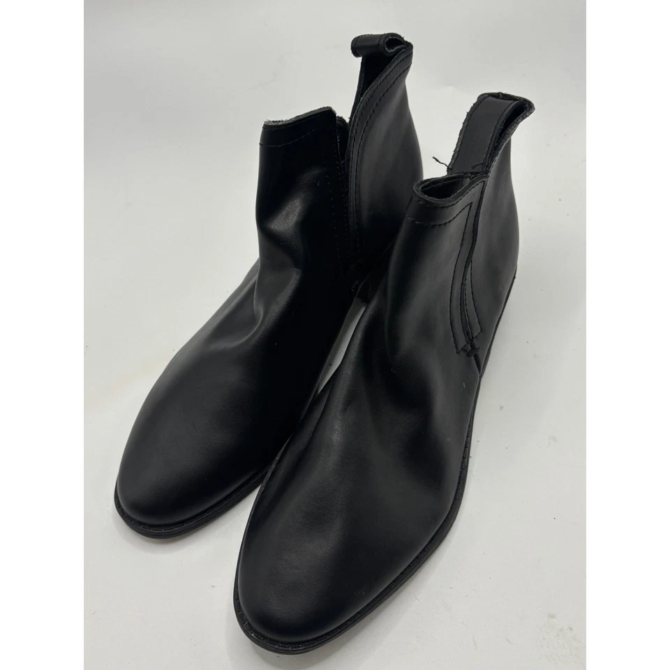 Botas Chelsea Dolce Vita de Cuero Negras Cremallera Lateral Tacón Bloque Mujer Talla 9 Foto 1 de 4