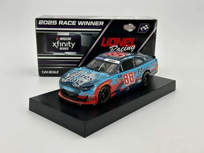 NASCAR 2025 KYLE LARSON / CONNOR ZILISCH #88 TEXAS RACE WIN BLUES HOG  1/24 CAR - Image 1 of 3