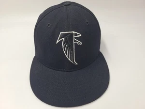 Vintage Atlanta Falcons New Era 59Fifty Fitted 7 3/8 Hat Cap Wool Men NFL Black - Picture 1 of 14