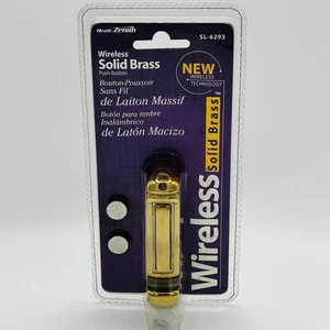 Zenith Heath Wireless Push Button Door Bell Solid Brass Brand New - Picture 1 of 2