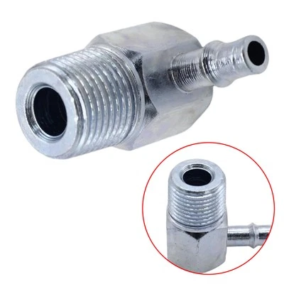 Intake Manifold Vacuum Fitting Connector Fit For 90°3/8in NPT 1/4in Nipple Steel - Image 1 of 4