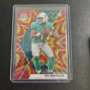 2020 PANINI MOSAIC TUA TAGOVAILOA REACTIVE ORANGE ROOKIE COLOR MATCH - Picture 1 of 2