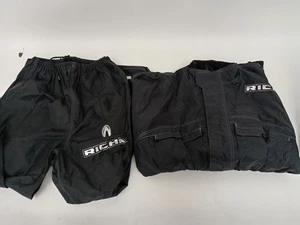 Richa Motorcycle Large Jacket & XL Trousers Black Textile Biker Clothing - Picture 1 of 9