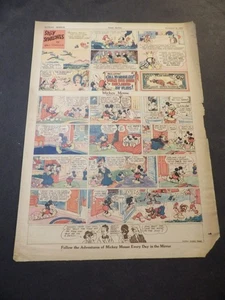 Mickey Mouse - Nov 6, 1932 - Tab-Size Sunday - 1st Year - Play Money, Bug War! - Picture 1 of 2