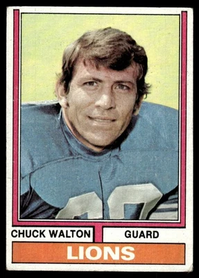 1974 Topps Chuck Walton Detroit Lions #249 - Image 1 of 2