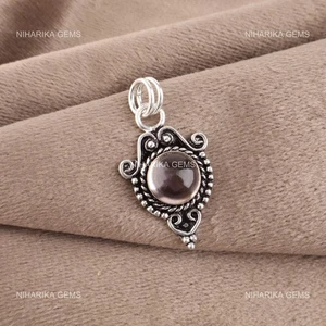 925 Argento Sterling Ametrino Pietra Matrimonio Alla Moda Fatto a Mano Moglie - Foto 1 di 9