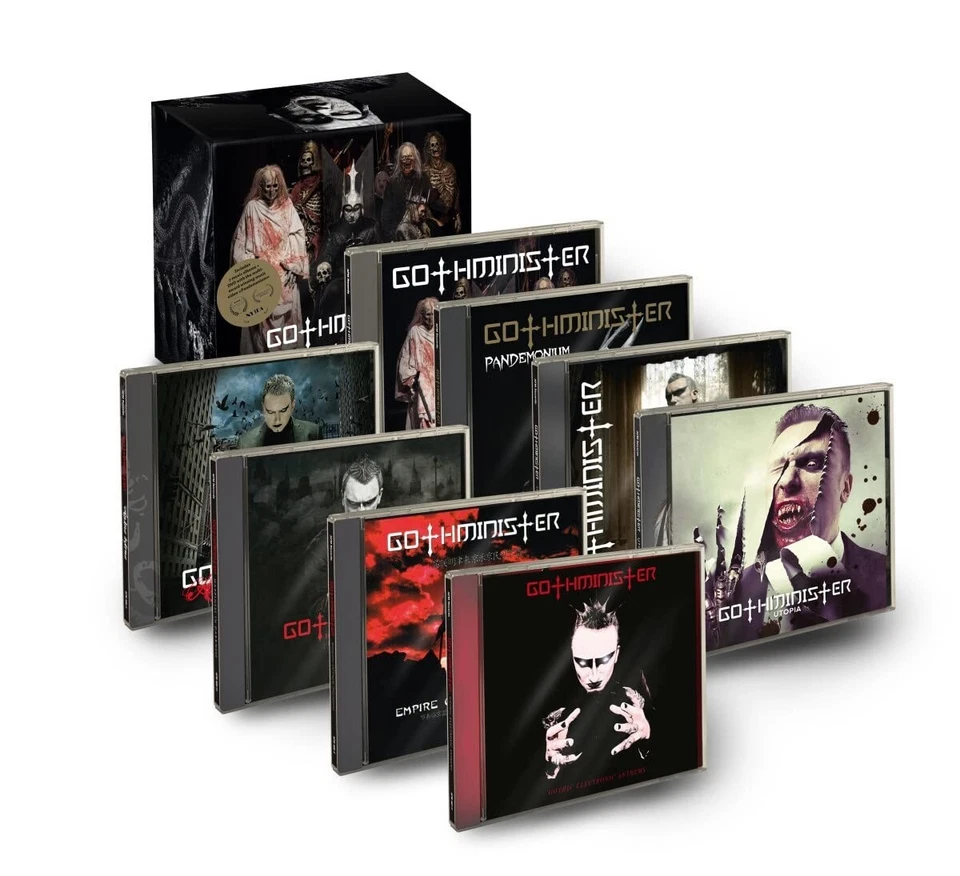GOTHMINISTER - Monsters United - ltd. BOX SET - 7 CDs + 1 DVD - NEU - Bild 1 von 4