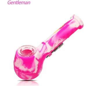 Waxmaid Soldier 2 in 1 Wasserpfeife - Rosa/Weiß - Bild 1 von 1