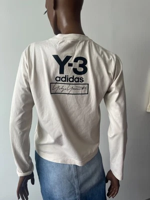 Y-3 x adidas длинным рукавом рубашка — Yohji Yamamoto, редкая чистый вид M - Изображение 1 из 4