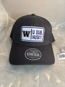 Neu Washington Huskies U Dub Huskies Zephyr Baseballkappe Mütze nicht verstellbar Stretch Medium - Bild 1 von 5