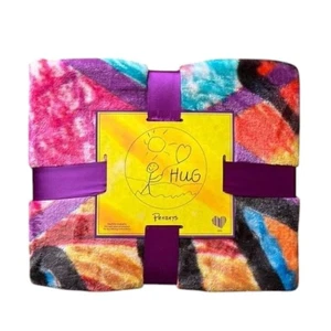 Penzey's Vibrant Multicolor Cheerful Hug Blanket NEW IN BOX - Picture 1 of 4