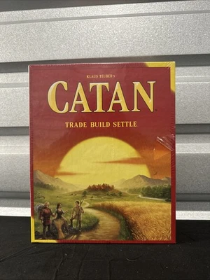 CATAN Board Game CN3071 – Trade Build Settle – Classic Red Box Sealed New - Image 1 of 4